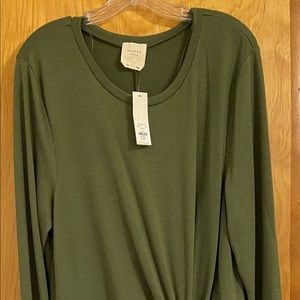 FRANCESCA’S Olive Green sweater dress, 3X